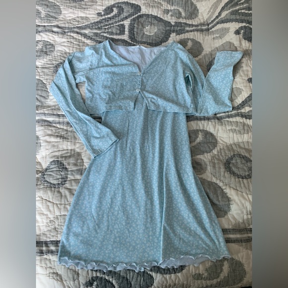 437 daisy eclipse slip dress + cardigan 2 piece matching set - Picture 4 of 4